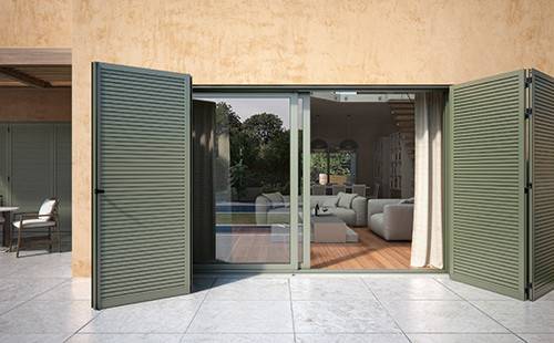 JVS aluminum folding shutters